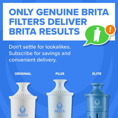 Large 10 Cup Water Filter Pitcher, 1 plus Filter, Everyday, Black (Package May V