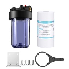 SimPure 10 Inch Clear Whole House Water Filter Housing System 10″ x4.5″ Sediment