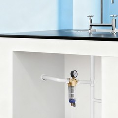 Purewater Whole House Water Pre-Filter System Reusable Spin Down Sediment Filter