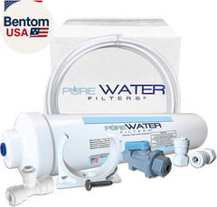 Inline Water Filter Kit for Ice Maker with 1/4-Inch Direct Quick-Connect Fitting
