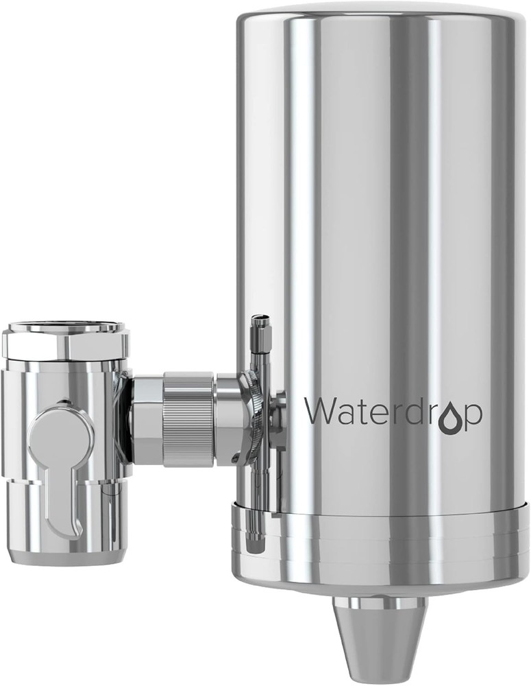 Waterdrop WD-FC-06 Stainless-Steel Faucet Water Filter,Tap Water Filter,1 Filter