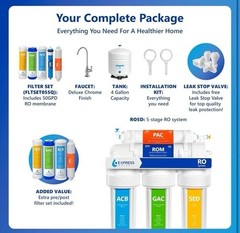 Express Water RO5DX Reverse Osmosis Filtration NSF Certified 5 Stage RO Open Box