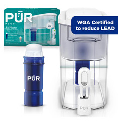 PUR PLUS 30 Cup Lead Reducing Water Filter Dispenser, White, DS1811Z