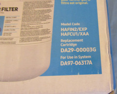 Genuine Samsung Refrigerator Water Filter Model HAFIN2/EXP HAFCU1/XAA