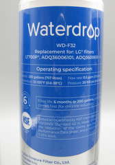 Lot of 3 Waterdrop Refrigerator Water Filter WD-F32 NEW SEALED Fits LG LT700P