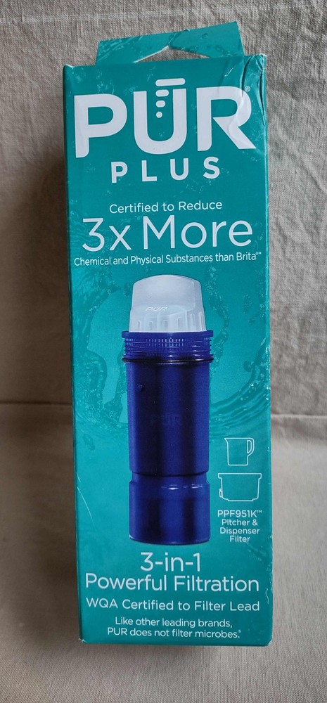 Single PUR Plus Replacement Water Pitcher Filter Model PPF951K, NEW Sealed