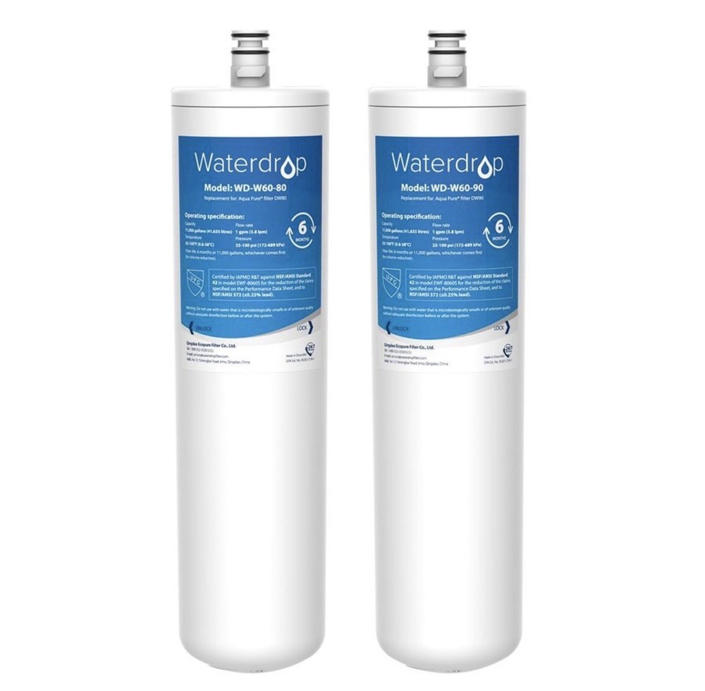 DW8090 under Sink Filter Replacement, Compatible with 3M Aqua Pure AP-DW80/90
