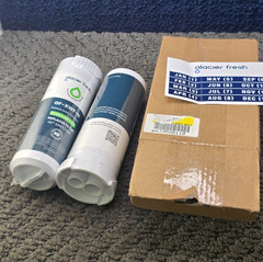 (QTY 2) Glacier Fresh GF-XWF-N: Water Filter w/ Chip For Filter GE XWFE/XWF