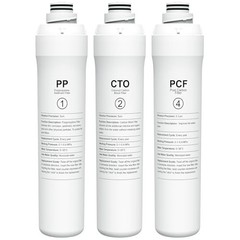 1 Year Replacement Filter Set for RO Water System – 1 PP, 1 CTO, 1 PCF