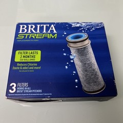 BRITA STREAM Replacement Filters 3 Pack Factory Sealed Brita NIB