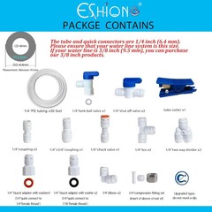 NSF Certified 1/4″ O.D. Push to Connect Fittings for RO (Reverse Osmosis) Water