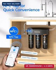 Waterdrop TSB 8 Layer Under Sink Water Filter, Reduces PFAS, PFOA/PFOS, Fluoride