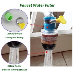 3 Pcs 6-Layer Activated Carbon Faucet Water Filter for Clean Drinking Water