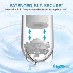 HYDROVOS 10in Whole House Water Filter System NSF 3/4in Stainless #R049