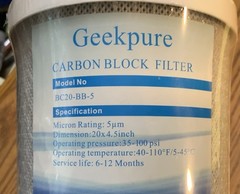 Geekpure 20 X 4″ Whole House Water Filter Housing BC-20 BB-5 «NEW»