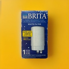 BRITA Faucet Replacement Filter, White Filter, Removes 99% of Lead, 1 Filter