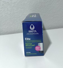 BRITA Elite Chrome Faucet Mount Replacement Water Filters Removes 99% Lead 3pk