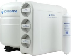 Aquasana SmartFlow Reverse Osmosis Water Filter Under Sink w/ Matte Black Faucet