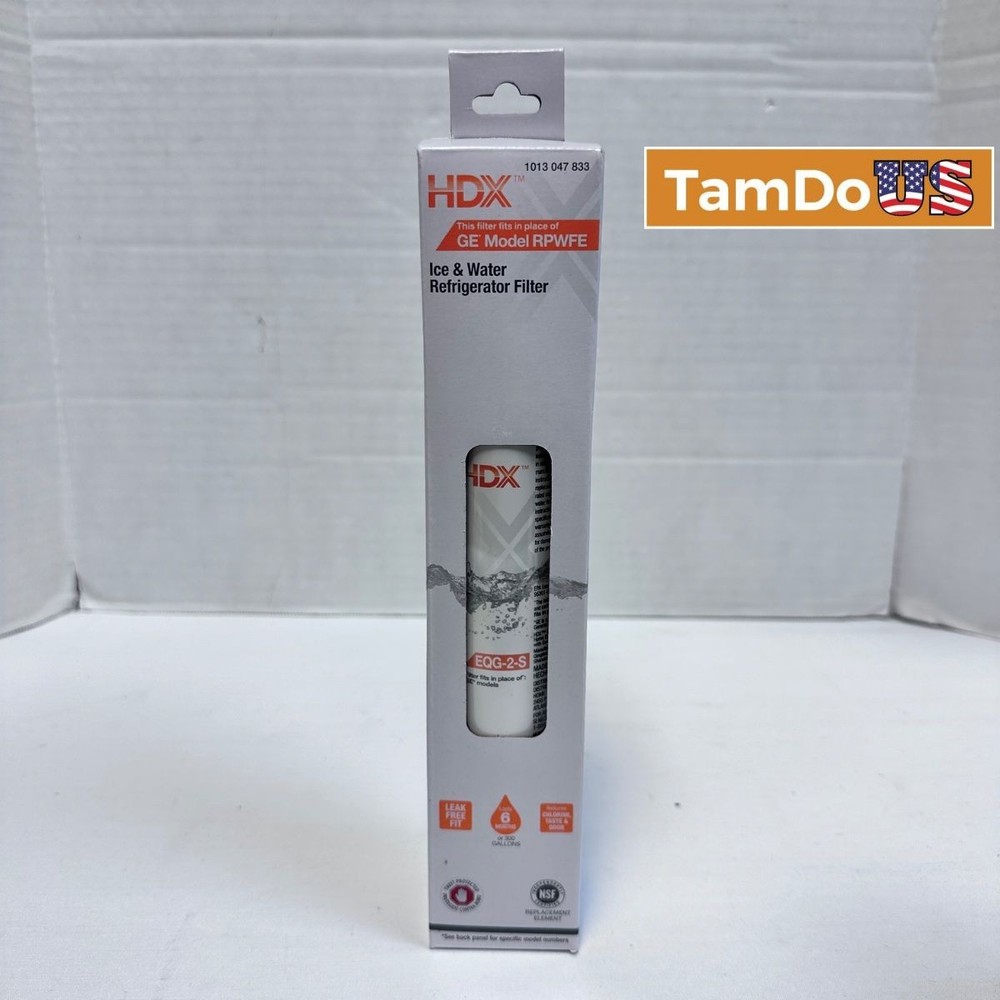 HDX EQG2-S Refrigerator Water Filter Replacement for GE RPWFE