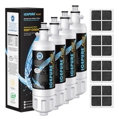 Icepure Plus 46-9690 NSF/ANSI 53 Water & Air Filters For LG Kenmore Elite -4pk