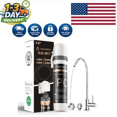 High Flow Rate Under Sink Water Filter with Quick Change Design – Safe & Stylish