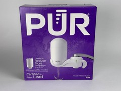 PUR FM3333B Faucet Water Filtration System- Vertical Mount, White, Lead Reducing