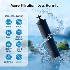 2Pack Black Water Filters Replacement Purification Elements Fit for Berkey BB9-2