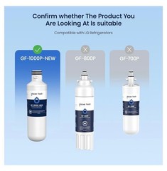 3 PACK GLACIER FRESH GF-1000P-NEW LT1000PC Replacement Refrigerator Water Filter