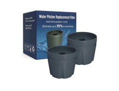 4 Filters Nispira Water Pitcher Filter Replacement For Epic Nano Pitcher 150 Gal