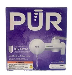 PUR MAX•ION Faucet Filtration System PFM150W White Faucet & Filter NEW