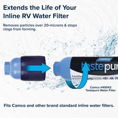 Tastepure Sediment Pre-Filter for RV Water Filter – Features 20-Micron (40048)