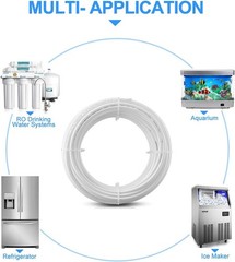 30FT 1/4 Inch O.D.RO Water Tubing,NSF Certified Pipe for ROReverse Osmosis Wa…