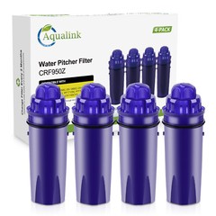 Aqualink CRF-950Z Pitcher Water Filter Replacement for PPT700W PPF951K 4PACK