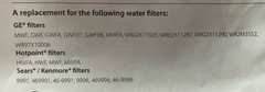 Waterdrop WD-F13 For GE, Hotpoint & Kenmore 2 Pack Refrigerator Water Filter (JJ