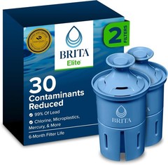 Lot of 2 – Brita Elite Water Filter Replacements for Pitchers and Dispensers 2pk