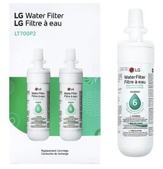 Lg Lt700p2 6-month / 200 Gallon Refrigerator Replacement Water Filter, 2 Count
