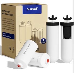 Purewell 8-Stage PF-4 & FL-2 Purification Elements Set, Chlorine Fluoride