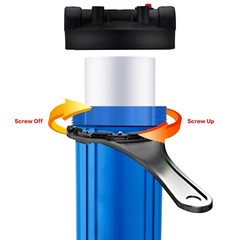 Geekpure Whole House PP Sediment Water Filter 5 Mic 4.5 x 20 Pack 4 Used