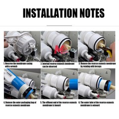 75/100/200/300/400GPD Home Reverse Osmosis RO Membrane Replacement Water System