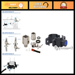 Undersink Water Filter Replacement Feed Adapter & Drain Saddle Valve Kit