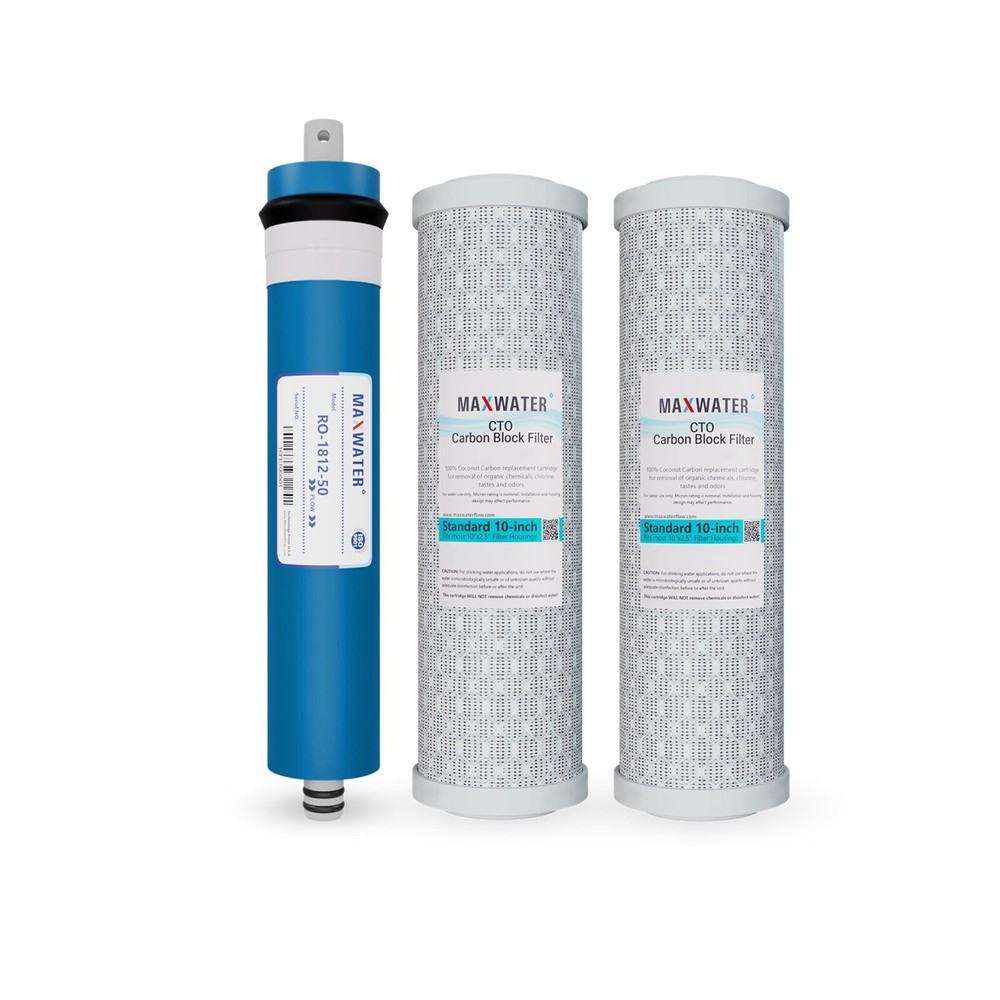 Compatible GE Smart Water RO Set GXRM10G, GXRM10RBL Filter 50GPD GE FX12P FX12M