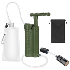 Water Purifier Filtration System with 0.01 Micron Filter Outdoor Emergency Gear