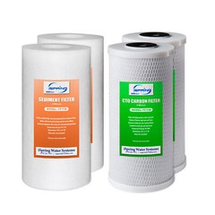 iSpring F4WGB21B Whole House 4.5″x10″ Water Filter Replacement Cartridge Pack