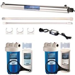 55W Ultraviolet Sediment and Carbon Well Water Filter Purifier Complete Set