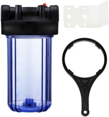 Geekpure 10 Inch Whole House Water Filter Housing 1″NPT Fit 4.5″ x 10″ Filters
