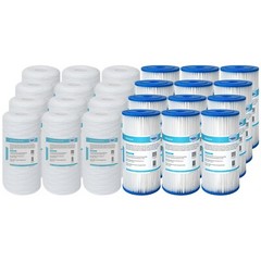 1/5/10/20/50 Micron 10″x4.5″ Whole House Pleated Sediment Water Filter Cartridge