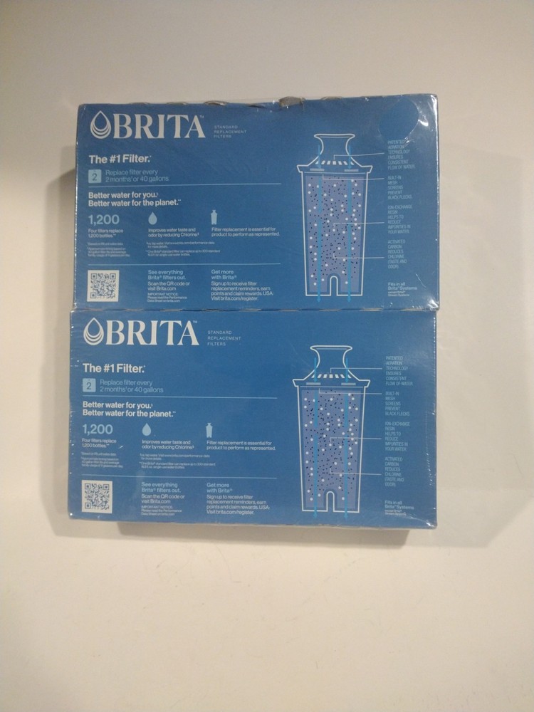 Authentic Brita OB03 Pitcher Replacement Filters – 8 Pack New/Sealed