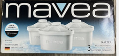NEW Mavea BPA Free Water Filter Cartridges Replacement Filters Pack of 3 SEALED