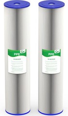 2 PACK 50 Micron 20×4.5″ Whole House Filter fit ECP5-20BB, R30-20BB, SPC-45-2050