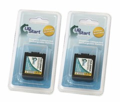 2x Battery for Panasonic Lumix DMC-FZ30BBC Digital Camera 1000mAh, 7.4V